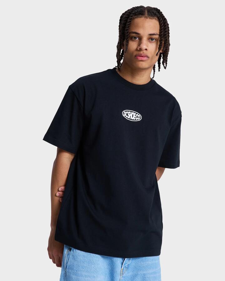 Image of T-Shirts. Product name - DC Shoes Mens Lectric T-Shirt Black in Black colour by brand - DC Shoes