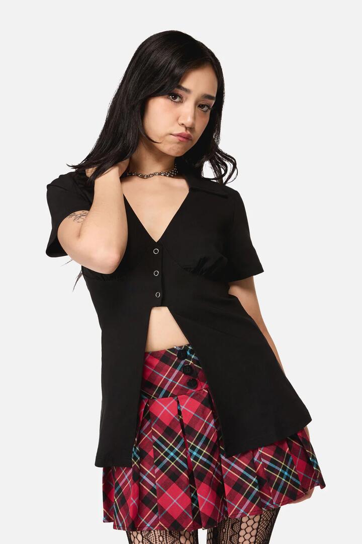 Image of Blouses. Product name - Anonymous Blouse in Black colour by brand - Dangerfield