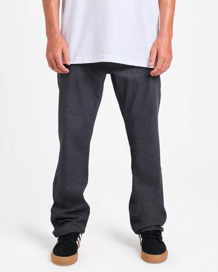 Image of a model wearing Tops. Productname: volcom Mens Blocker T-Shirt Dark Earth - in Dark Earth colour by brand - Volcom