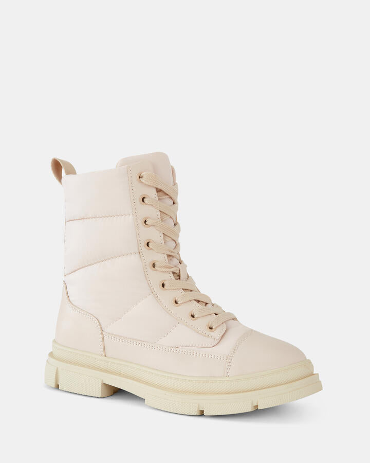 Image of Boots. Productname: Dimitri: Beige - Women's Boot Flat in Neutral colour by brand - Novo