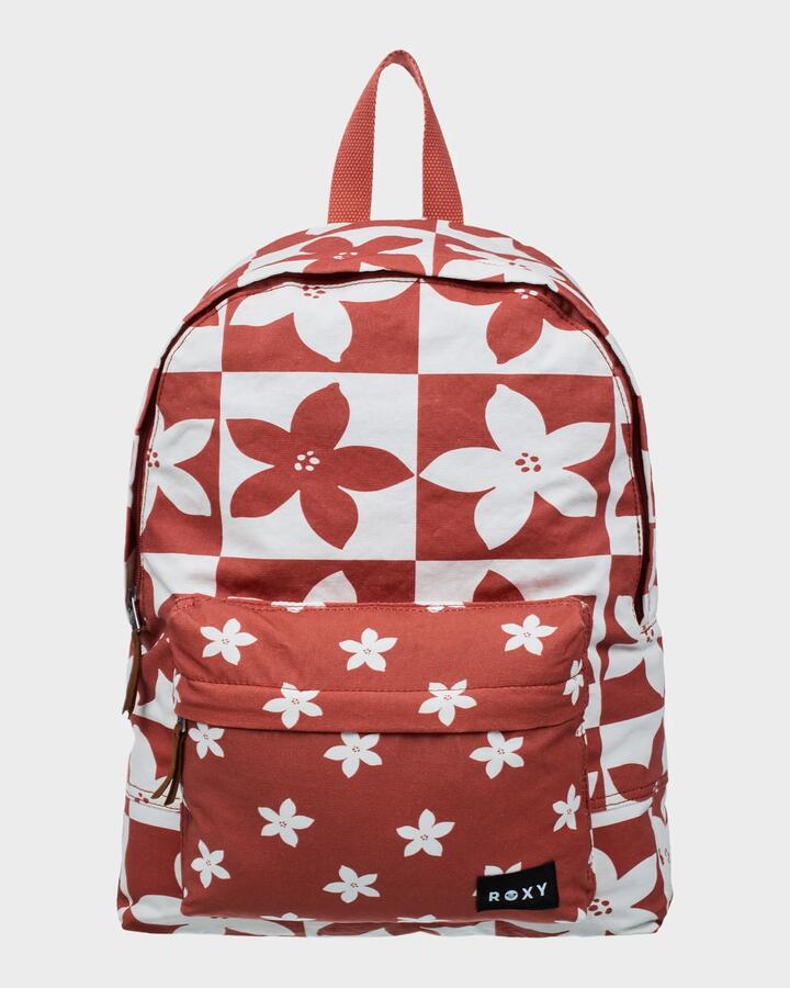 Image of Bags. Productname: roxy Sugar Baby Canvas Backpack Ginger Spice Flora - in Ginger Spice Flora colour by brand - Roxy