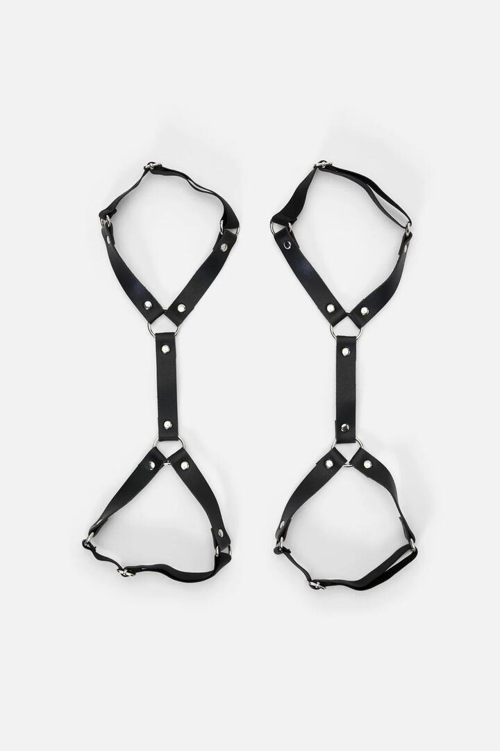 Image of Lingerie. Product name - Simple Garter Set in Black colour by brand - Black Friday