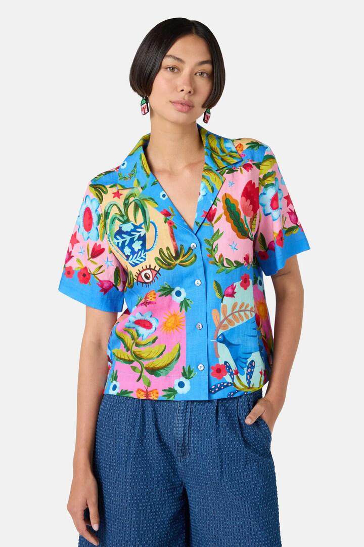 Image of Shirts. Productname: Little Things Placement Shirt in Print colour by brand - Gorman
