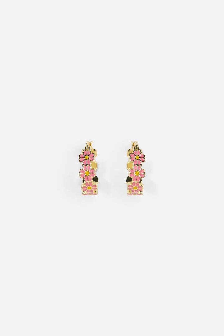 Image of Earrings. Productname: Daisy Sleeper Earrings in Pink colour by brand - Princess Highway