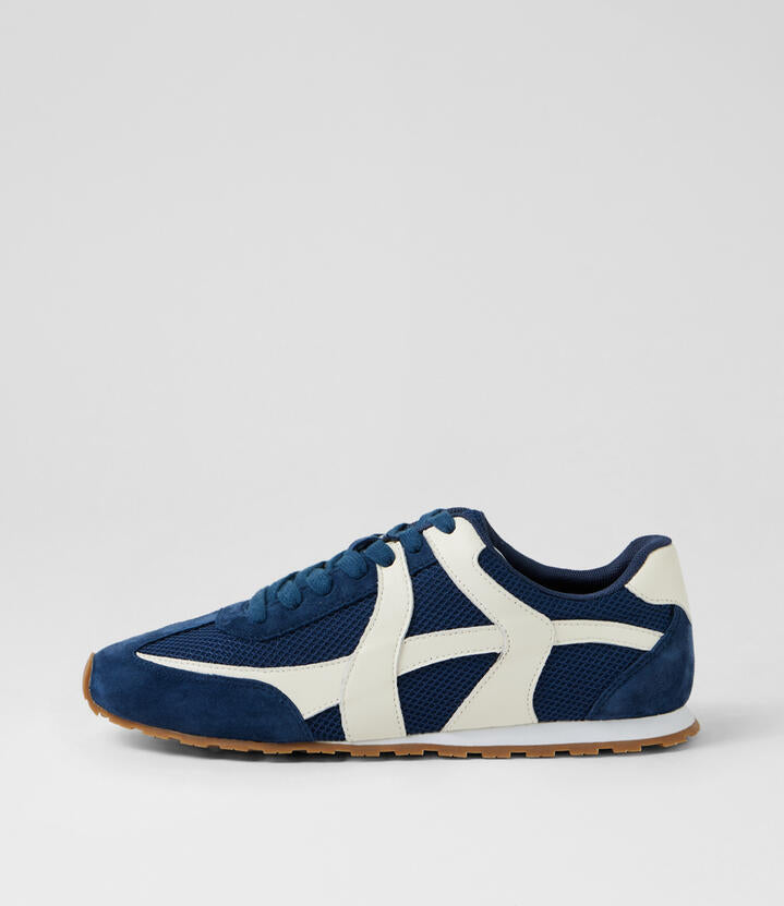 Image of Sneakers. Productname: Atempo Navy Multi Sneakers in Navy colour by brand - MIDAS