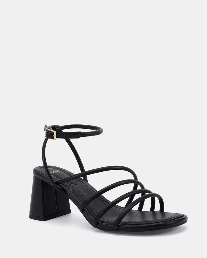 Image of Heels. Productname: Muffin: Black - Women's Strappy - High Heel in Black colour by brand - Novo