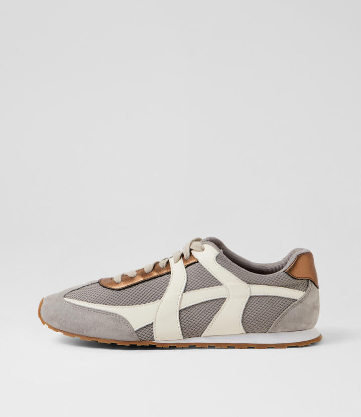 Image of Sneakers. Productname: Atempo Taupe Multi Sneakers in Taupe colour by brand - MIDAS