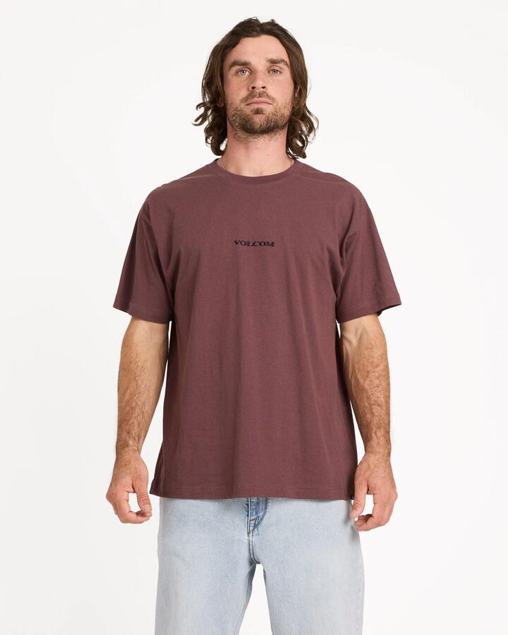 Image of T-Shirts. Product name - Volcom Mens Colcom Stone T-Shirt Pistol Punch in Pistol Punch colour by brand - Volcom