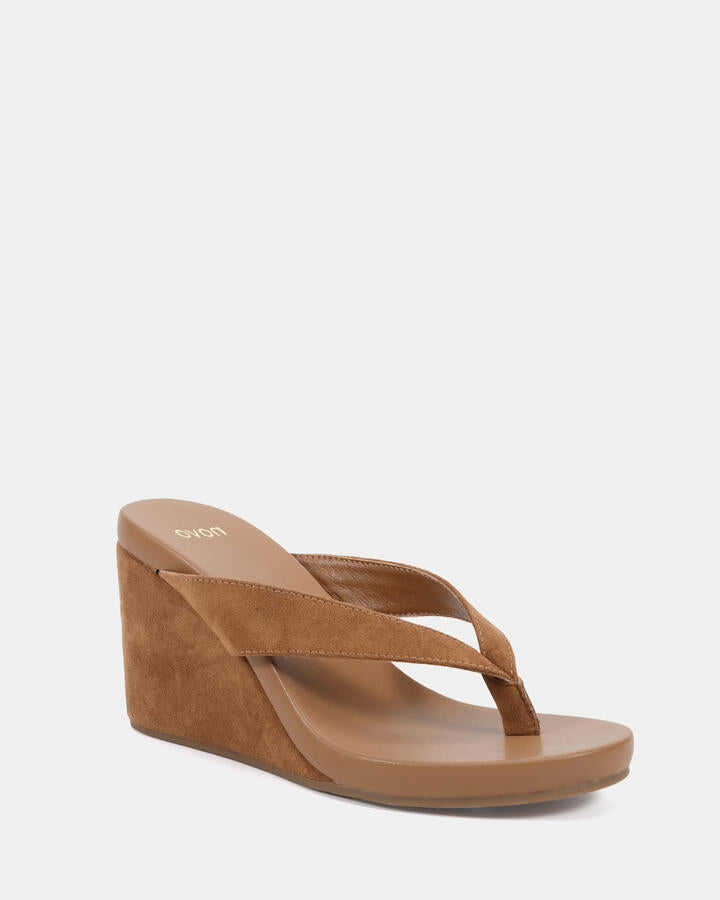 Image of Boots. Productname: Baci: Caramel Suede - Women's Wedge in Caramel Suede colour by brand - Novo