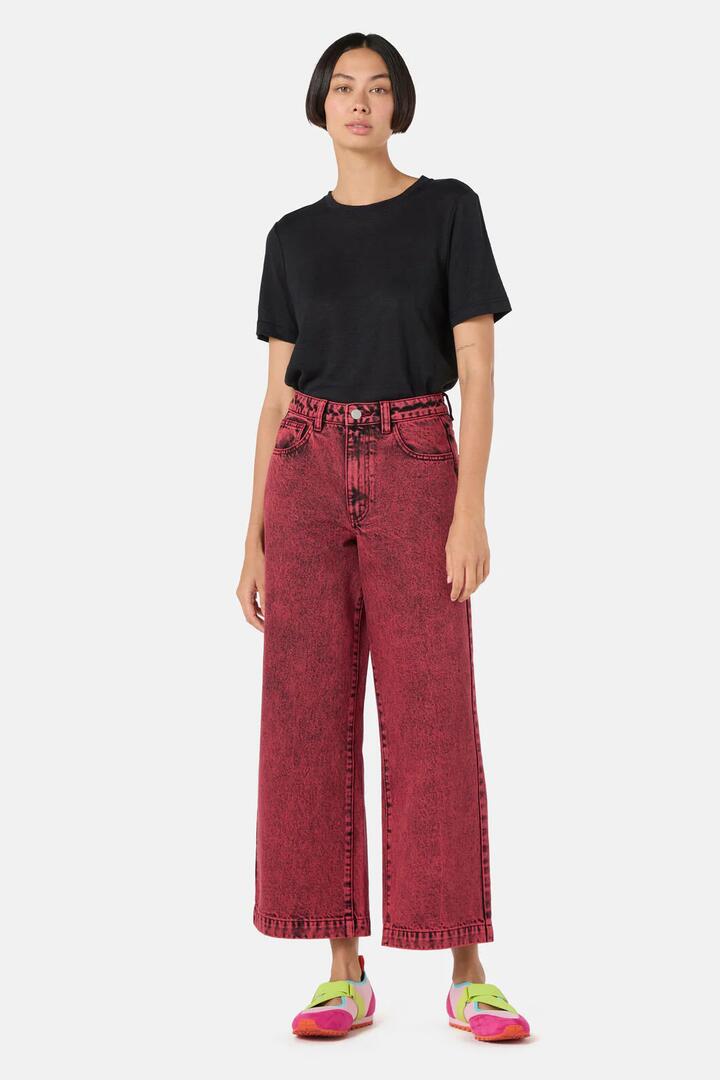 Image of Jeans. Product name - Louis Jean in Red colour by brand - Gorman
