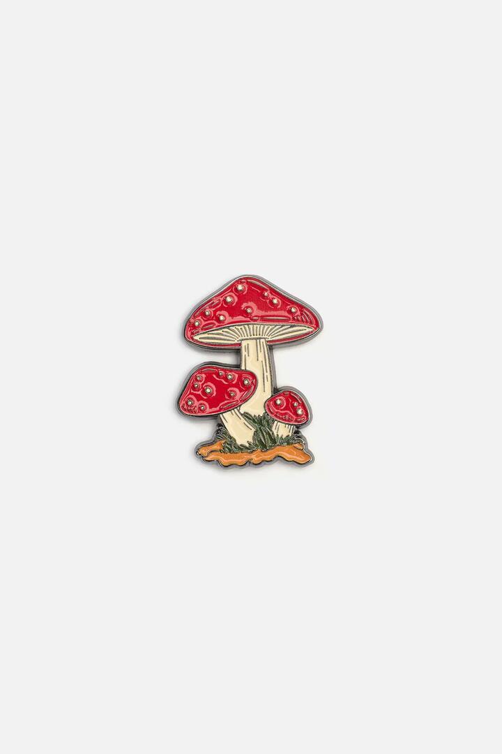 Image of Jewelry. Productname: Toadstool Pin in Multi colour by brand - Dangerfield