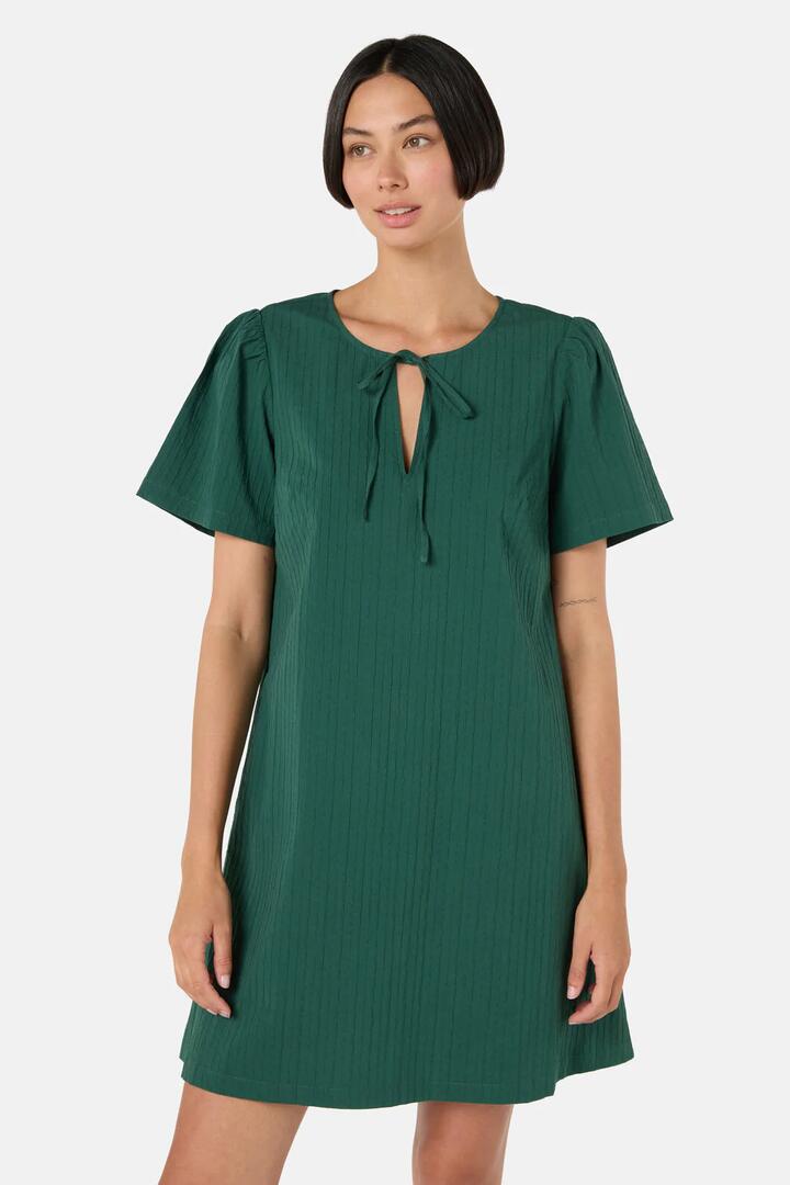 Image of Dresses. Product name - Stella Mini Dress in Green colour by brand - Gorman