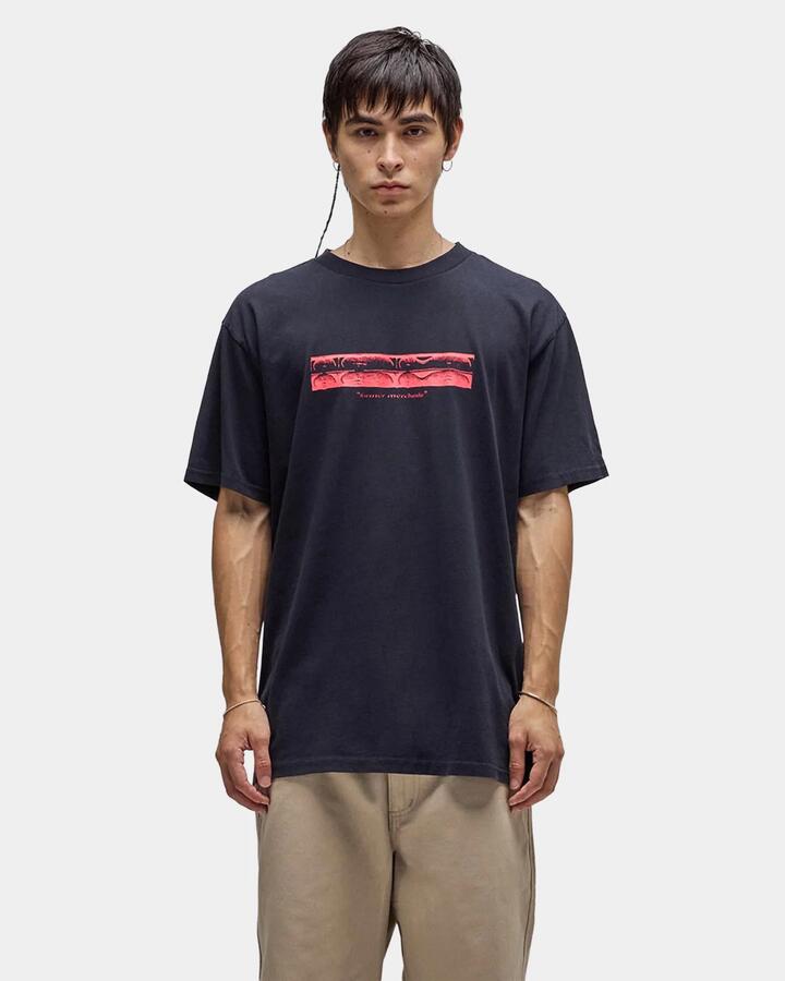 Image of T-Shirts. Product name - Former Mens Extension T-Shirt Washed Black in Washed Black colour by brand - Former