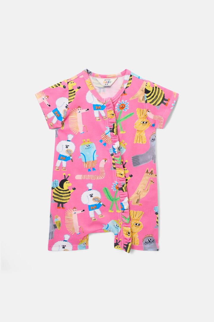 Image of Bodysuits. Product name - Believe Baby Onesie in Pink colour by brand - Gorman
