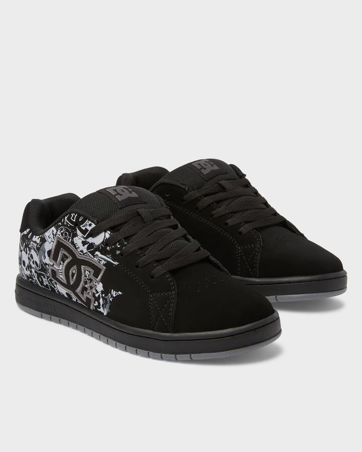 Image of Sneakers. Productname: DC Shoes Mens Gaveler Sneakers Black/Dk Grey Print - in Black/Dk Grey Print colour by brand - DC Shoes