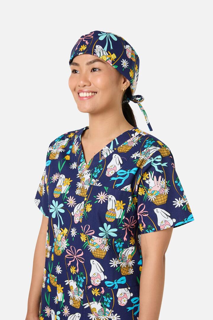 Image of Hats. Productname: Bunny Basket Scrub Hat in Navy colour by brand - Gorman