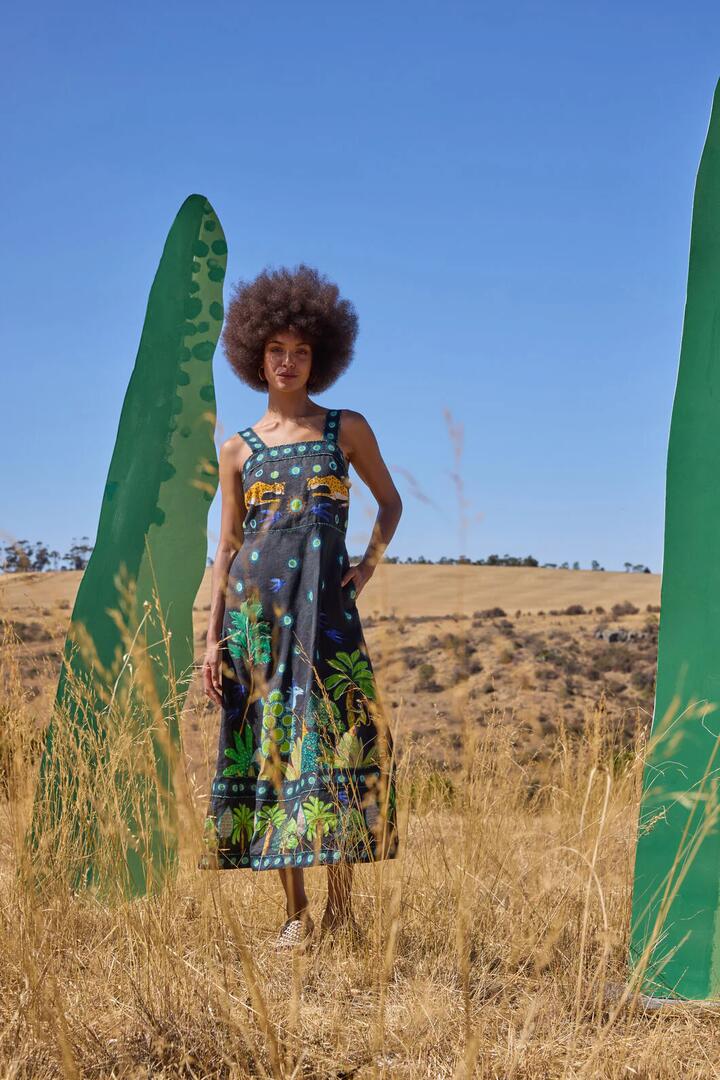 Image of Dresses. Productname: Royal Garden Long Dress in Print colour by brand - Gorman