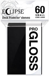 Image of Accessories. Product name - Ultra Pro Eclipse Gloss Small Sleeves 60 pack Jet Black in colour by brand - Toymate