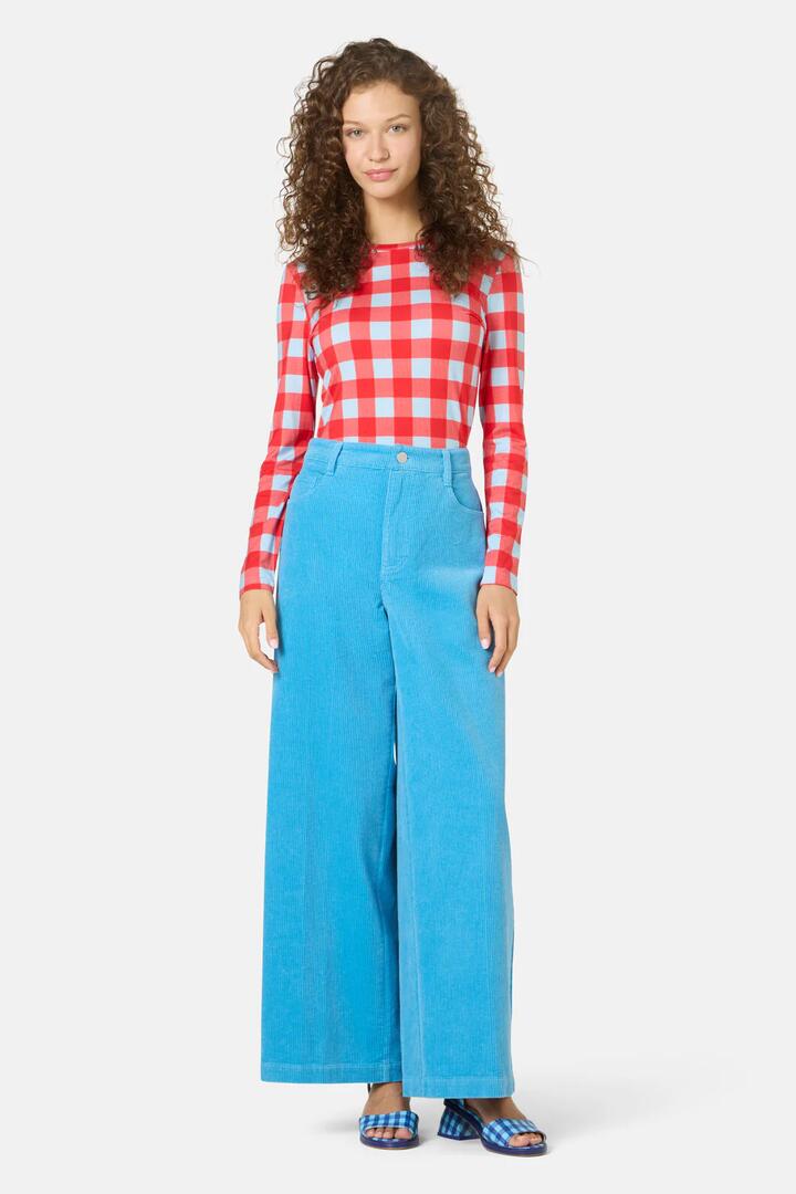 Image of Jeans. Product name - Tallulah Cord Jean in Light Blue colour by brand - Gorman