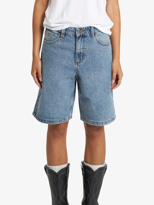 Image of a model wearing Shorts. Productname: Thrills Jordan Shorts in Weathered Blue colour by brand - Thrills