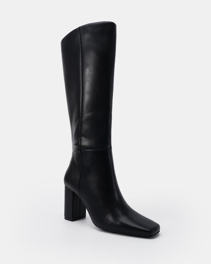 Image of Boots. Productname: Kaiser: Black Smooth - Women's Boot Low-mid Heel in Black colour by brand - Novo