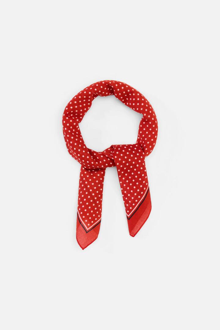 Image of Scarves & Shawls. Productname: Red Polka Dot Scarf in Red colour by brand - Princess Highway