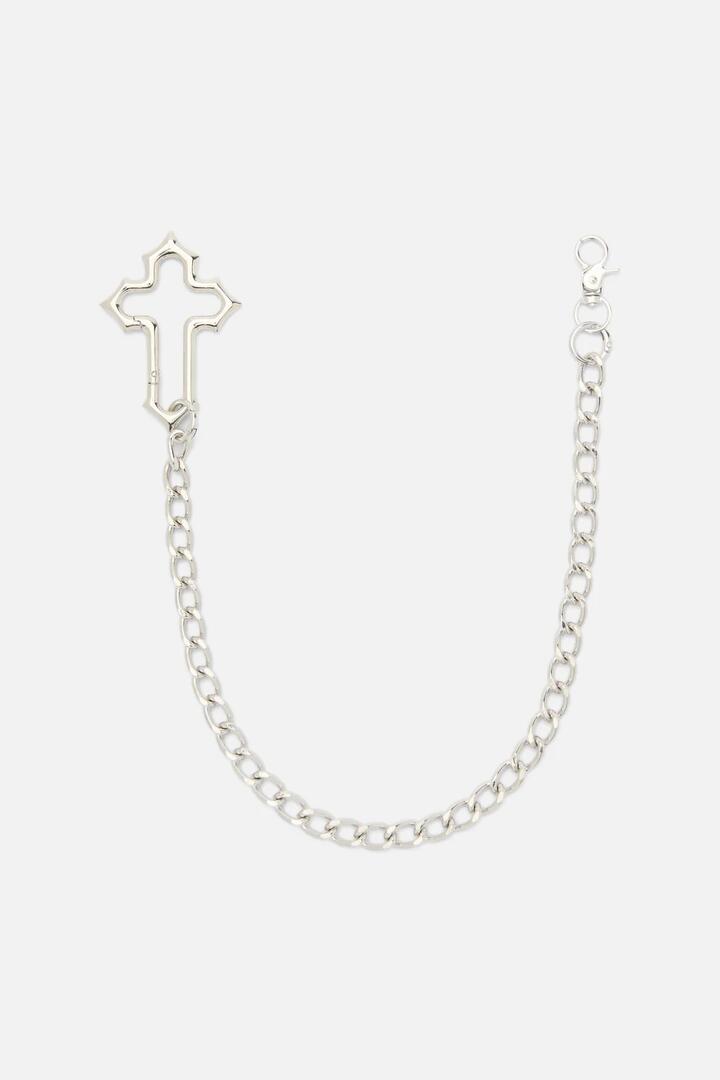 Image of Jewelry. Productname: Cross Clip Jean Chain in Silver colour by brand - Dangerfield
