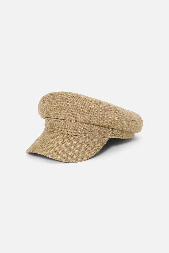 Image of Hats. Productname: Tan Button Page Hat in Tan colour by brand - Princess Highway