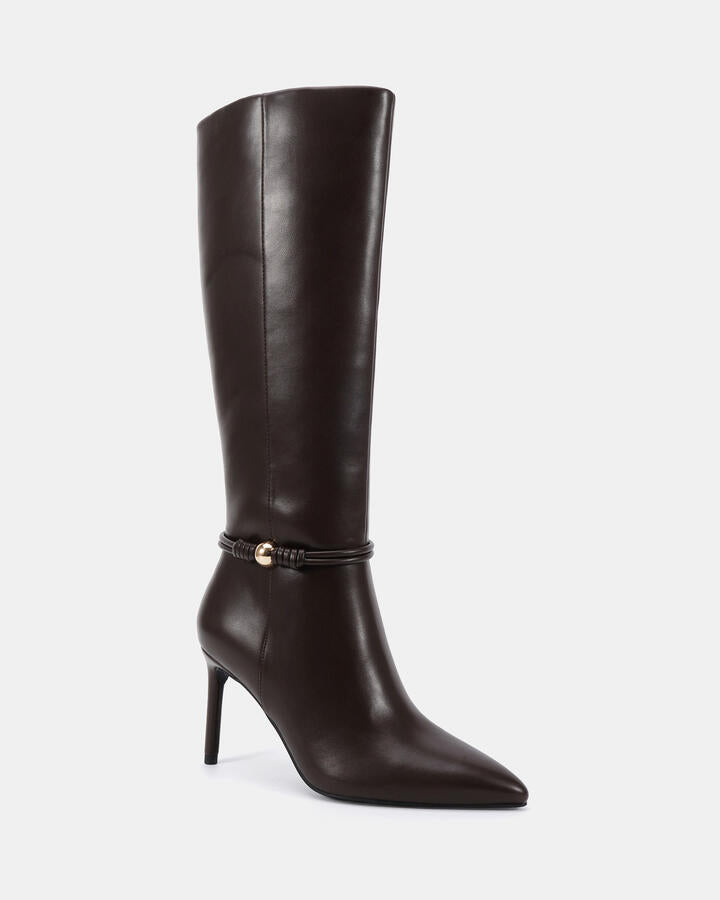 Image of Boots. Productname: Oryan: Espresso - Women's Boot High Heel in Espresso colour by brand - Novo