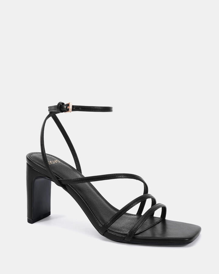 Image of Heels. Productname: Norte: Black - Women's Strappy - High Heel in Black colour by brand - Novo