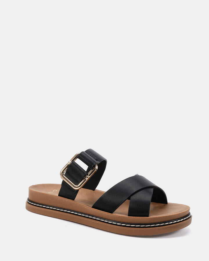 Image of Sandals. Productname: Shadow: Black - Women's Thongs in Black colour by brand - Novo