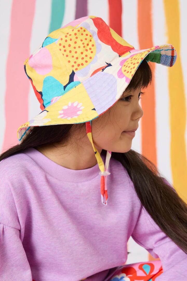 Image of Hats. Productname: Geo Floral Kids Hat in Multi colour by brand - Gorman