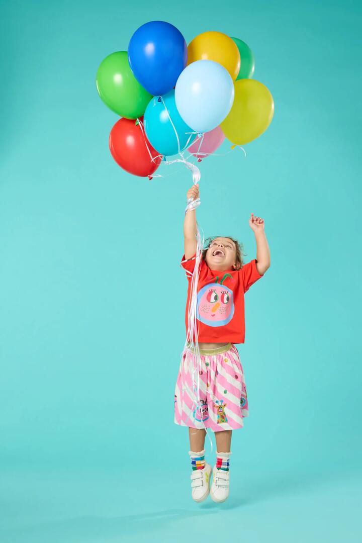 Image of T-Shirts. Productname: Popette Kids T-Shirt in Red colour by brand - Gorman
