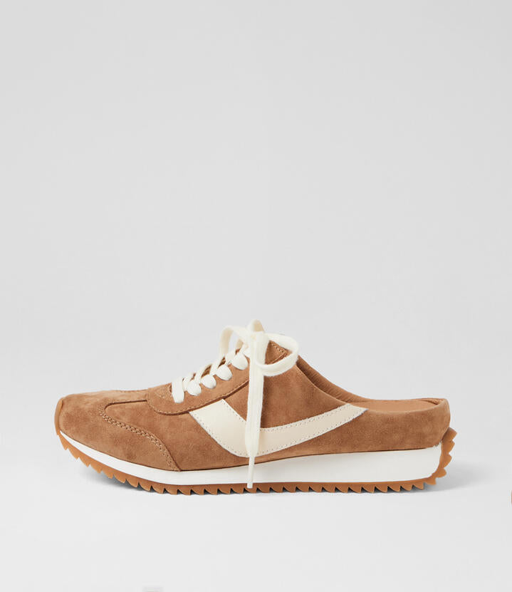 Image of Sneakers. Productname: Dibs Light Choc Suede Sneakers in Lt Choc colour by brand - MIDAS