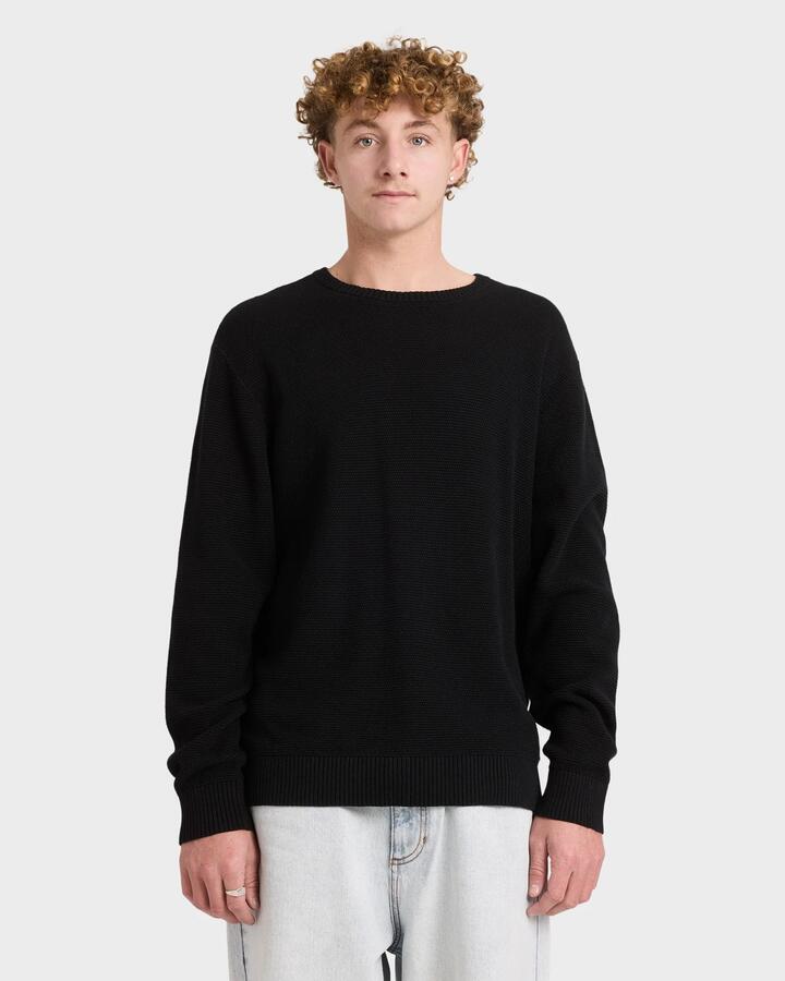 Image of Accessories. Productname: RVCA Mens Duke Crew Neck Pirate Black - in Pirate Black colour by brand - RVCA