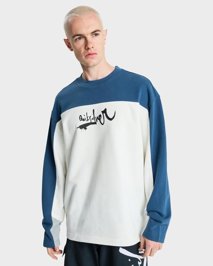 Image of Accessories. Productname: Quiksilver Mens Yg Factor Crew Neck Snow White - in Snow White colour by brand - Quiksilver