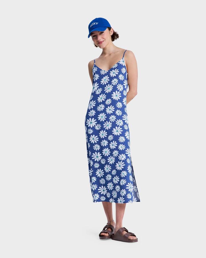 Image of Dresses. Productname: Roxy Womens Stay Sunny Slip Midi Dress Coconut Milk Flower Soul - in Coconut Milk Flower Soul colour by brand - Roxy