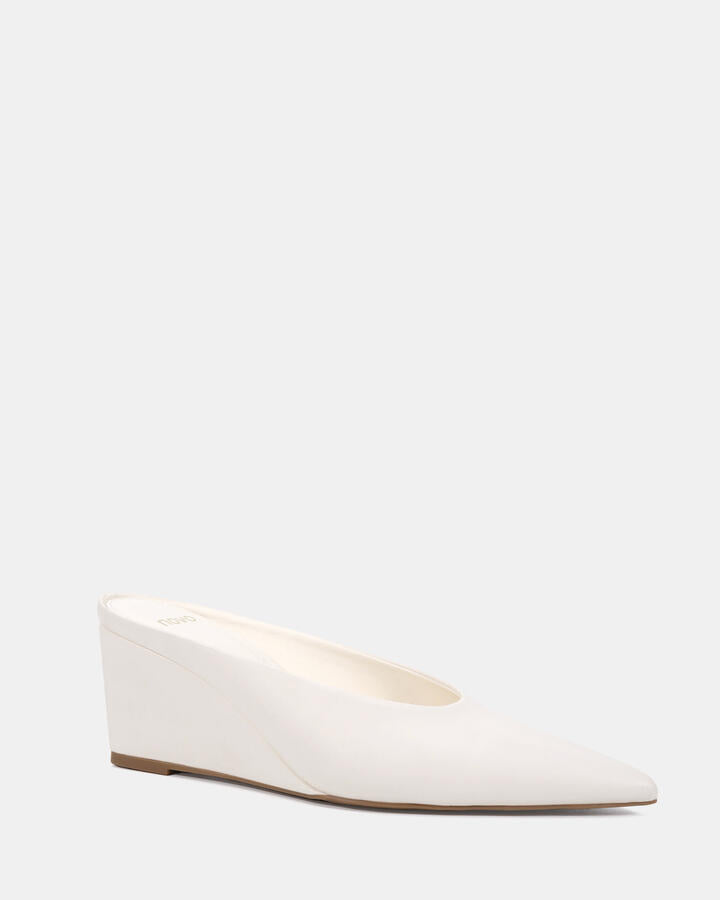Image of Boots. Productname: Bond: White Smooth - Women's Wedge in White Smooth colour by brand - Novo