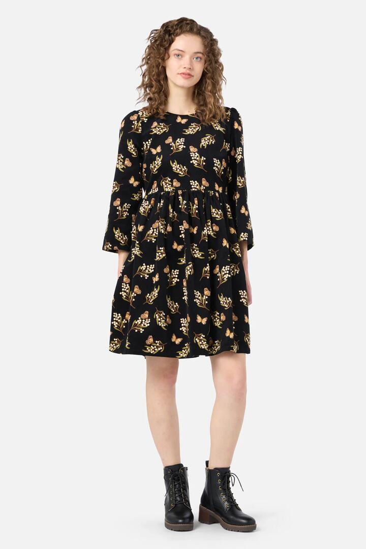 Image of Dresses. Productname: Wattle & Butterfly Smock Dress in Black colour by brand - Princess Highway