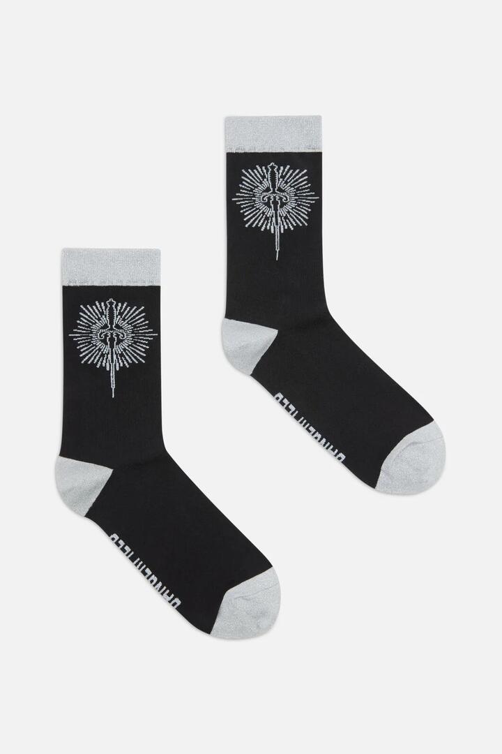 Image of Socks. Productname: Dagger Goth Socks in Black colour by brand - Dangerfield