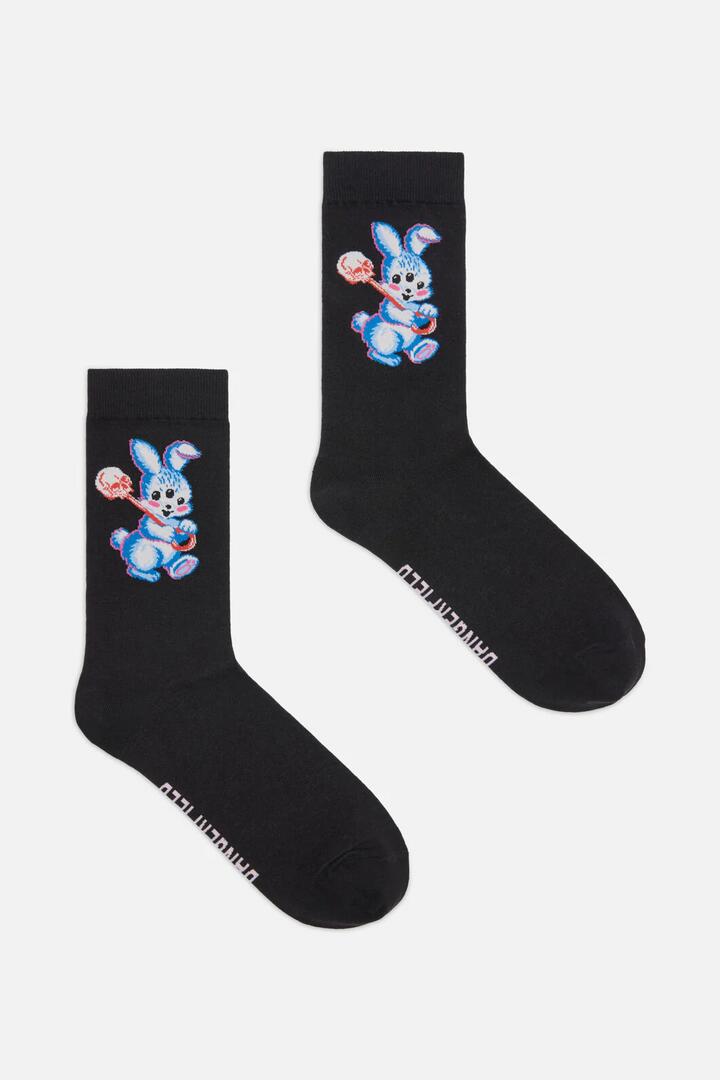 Image of Socks. Productname: Creeps Goth Socks in Black colour by brand - Dangerfield