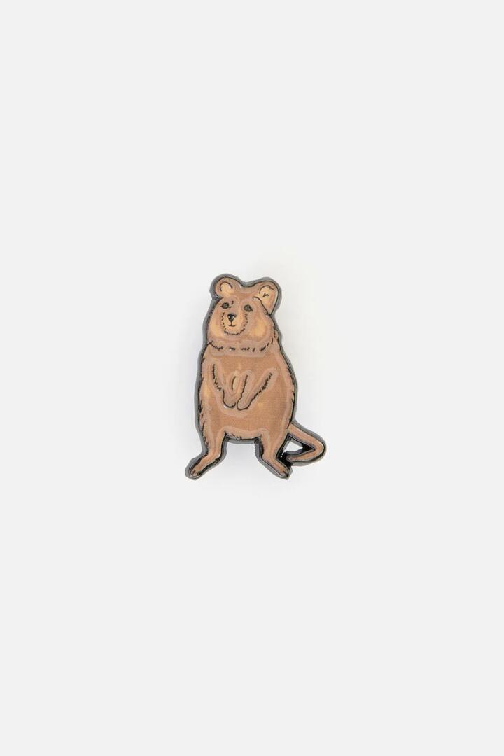 Image of Jewelry. Productname: Quokka Pin in Tan colour by brand - Princess Highway