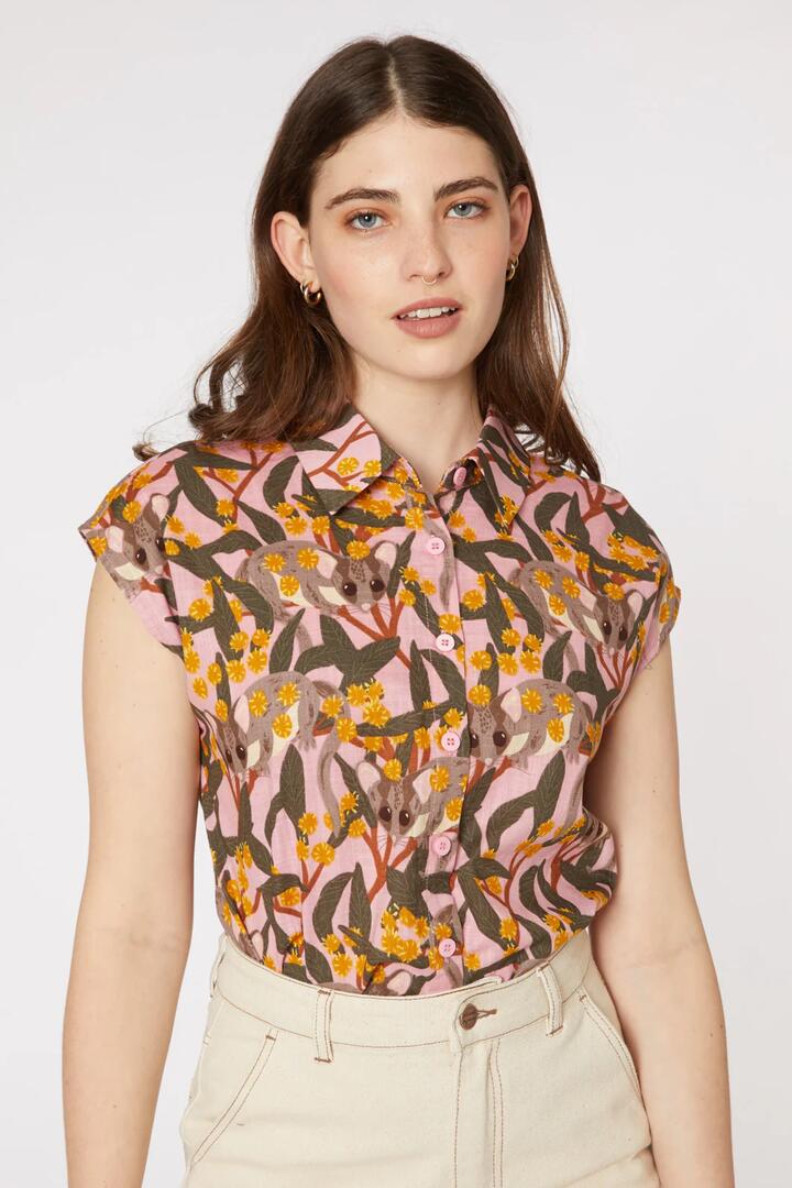 Image of Blouses. Productname: Fairy Possum Blouse in Pink colour by brand - Princess Highway