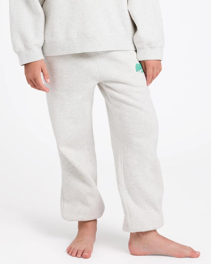 Image of a model wearing Pants. Product name - Roxy Girls 4-16 Rg Cruiser Trackpants Ash Heather in Ash Heather colour by brand - Roxy