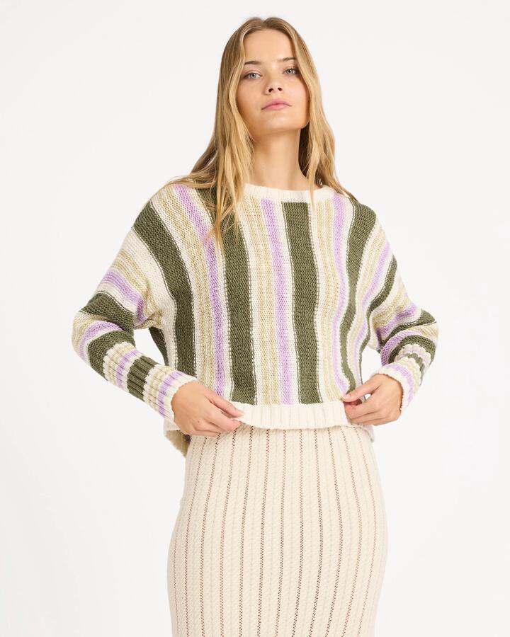 Image of Accessories. Product name - Billabong Womens Easy As Crew Neck Multi in Multi colour by brand - Billabong