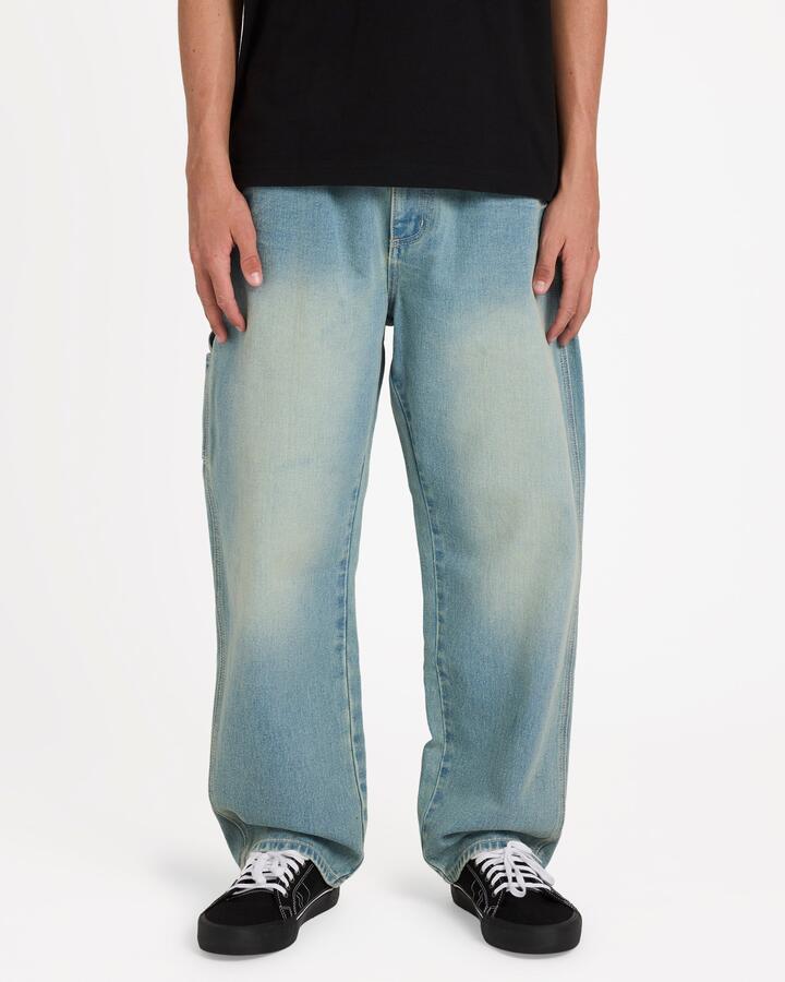 Image of Jeans. Product name - Billabong Mens Immortal Denim Jeans Sun Faded Indigo in Sun Faded Indigo colour by brand - Billabong