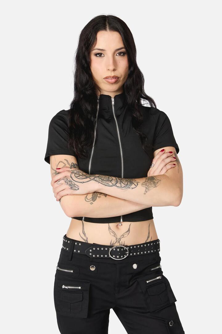 Image of Belts. Product name - Simple Stud Belt in Black colour by brand - Black Friday
