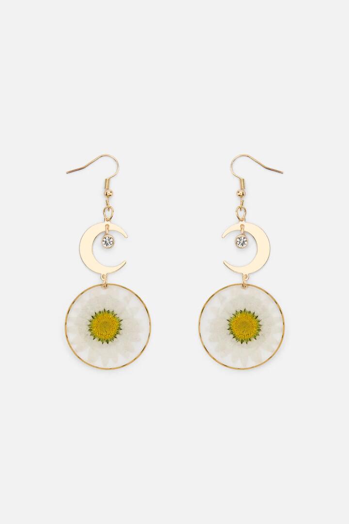 Image of Earrings. Productname: Daisy Luna Drop Earrings in Gold colour by brand - Princess Highway
