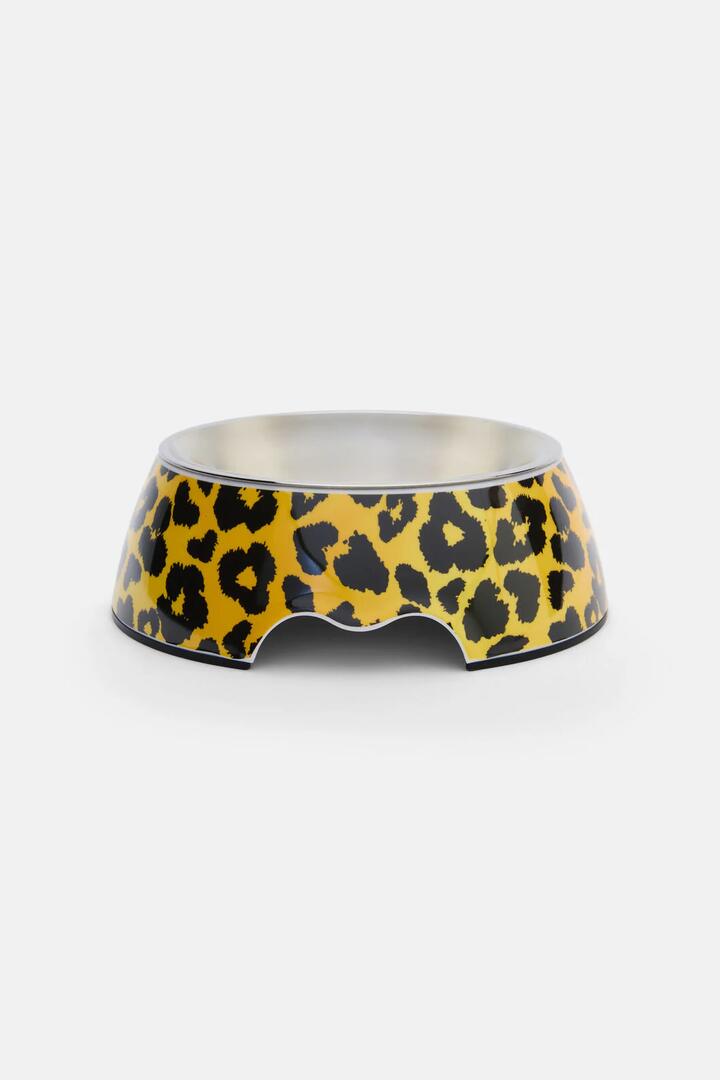 Image of Pet Supplies. Product name - Leopard Pet Bowl L in Print colour by brand - Gorman
