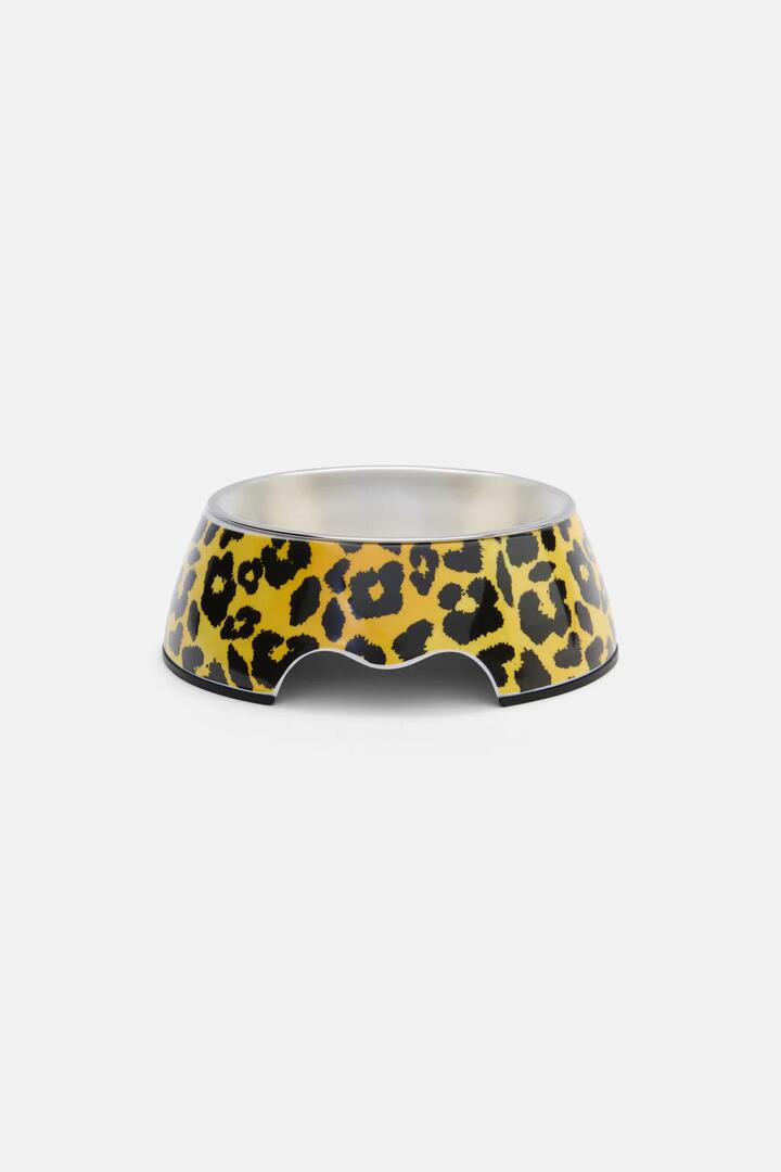 Image of Pet Supplies. Product name - Leopard Pet Bowl S in Print colour by brand - Gorman